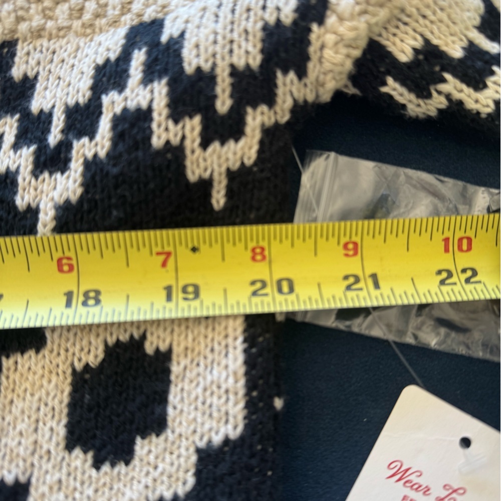 LUCKY BRAND cream/black cardi in this season hottest design! Zoom in 4 all deets - Picture 3 of 13